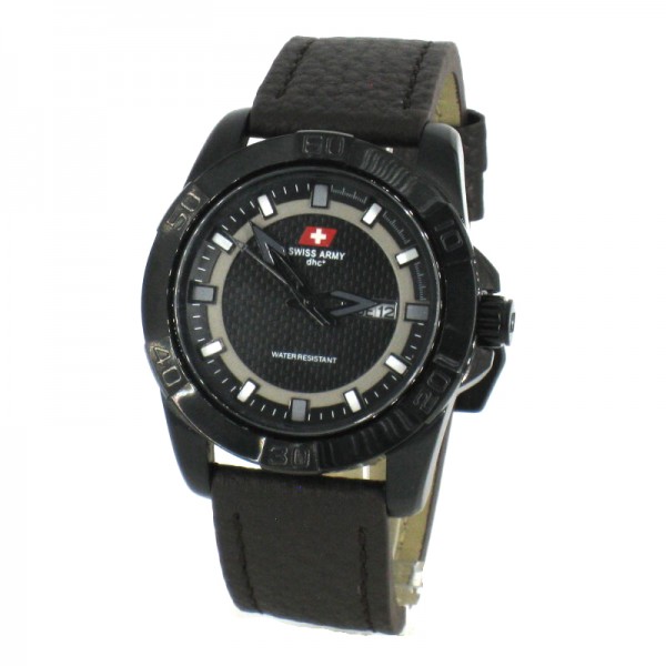 Swiss Army SA 5102M Black Dark Brown White